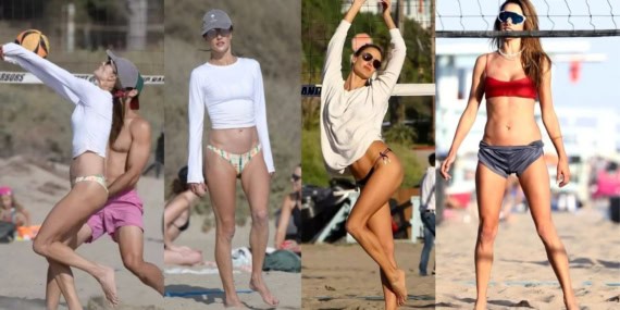 Alessandra Ambrosio’nun Plaj Voleybolu Performansı