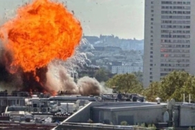 Paris'te Şiddetli Patlamalar Avenue d'Ivry'de Yangın Çıktı