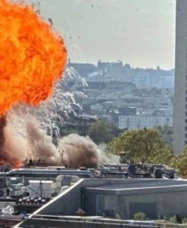 Paris'te Şiddetli Patlamalar Avenue d'Ivry'de Yangın Çıktı