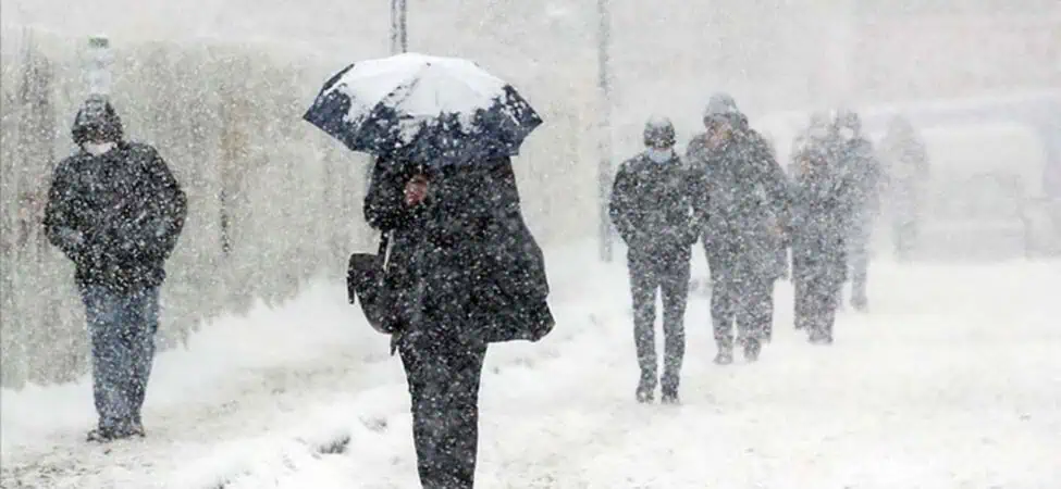 11 İle Turuncu, 13 İle Sarı Kodlu Uyarı Yoğun Kar Yağışı ve Soğuk Hava Alarmı