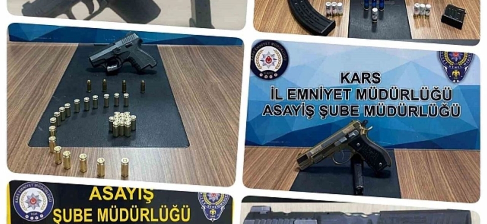 Kars'ta Polis, Ruhsatsız Silah Taşıyanlara Göz Açtırmıyor