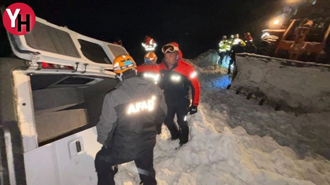 Van'da Çığ Felaketinde 1 Ölü, 12 Yaralı (1)