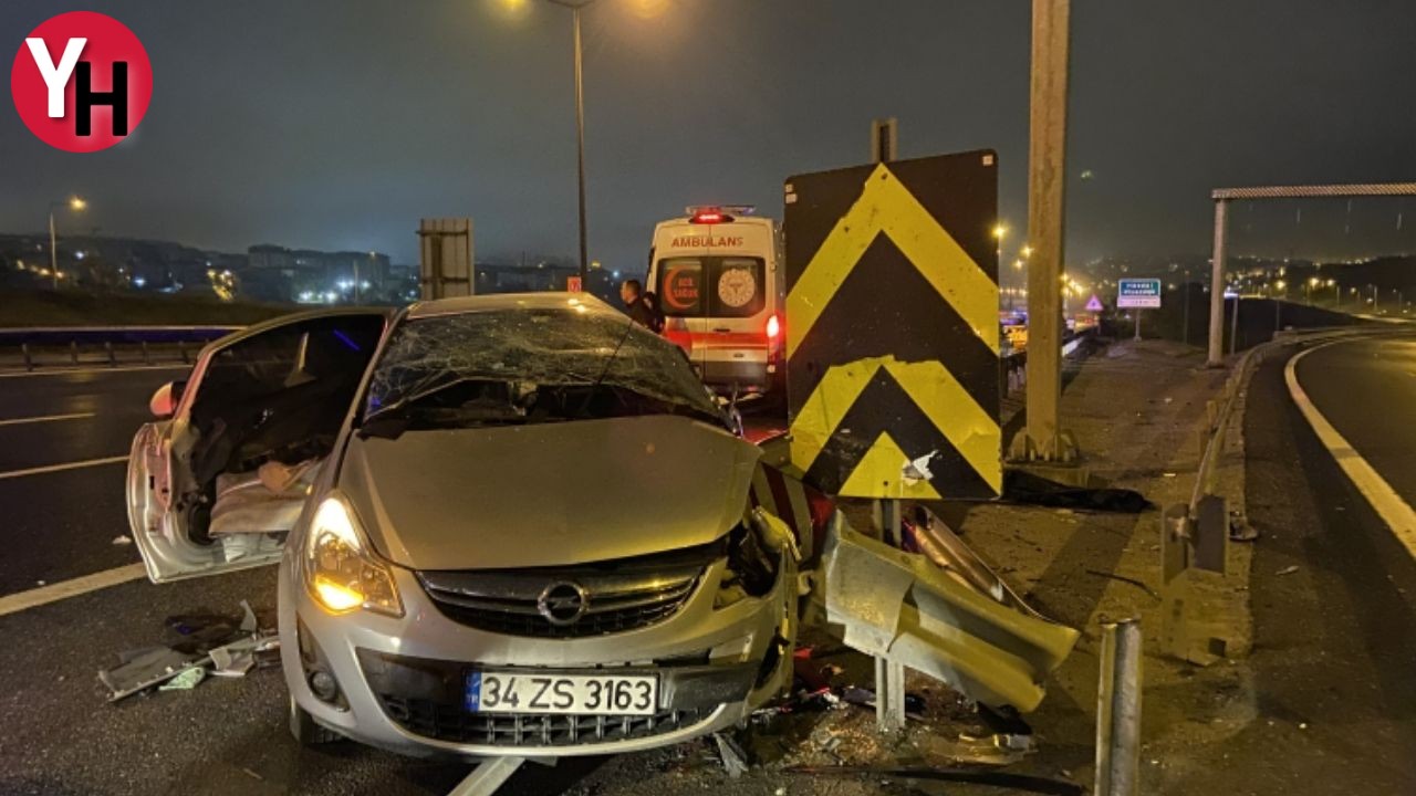 Tem Otoyolu'nda Kazada 1 Kişi Hayatını Kaybetti (1)